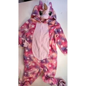 Halloween Girls‎ Size 12 - 14 One piece Unicorn Tie Dye Stars Glitter Hooded
